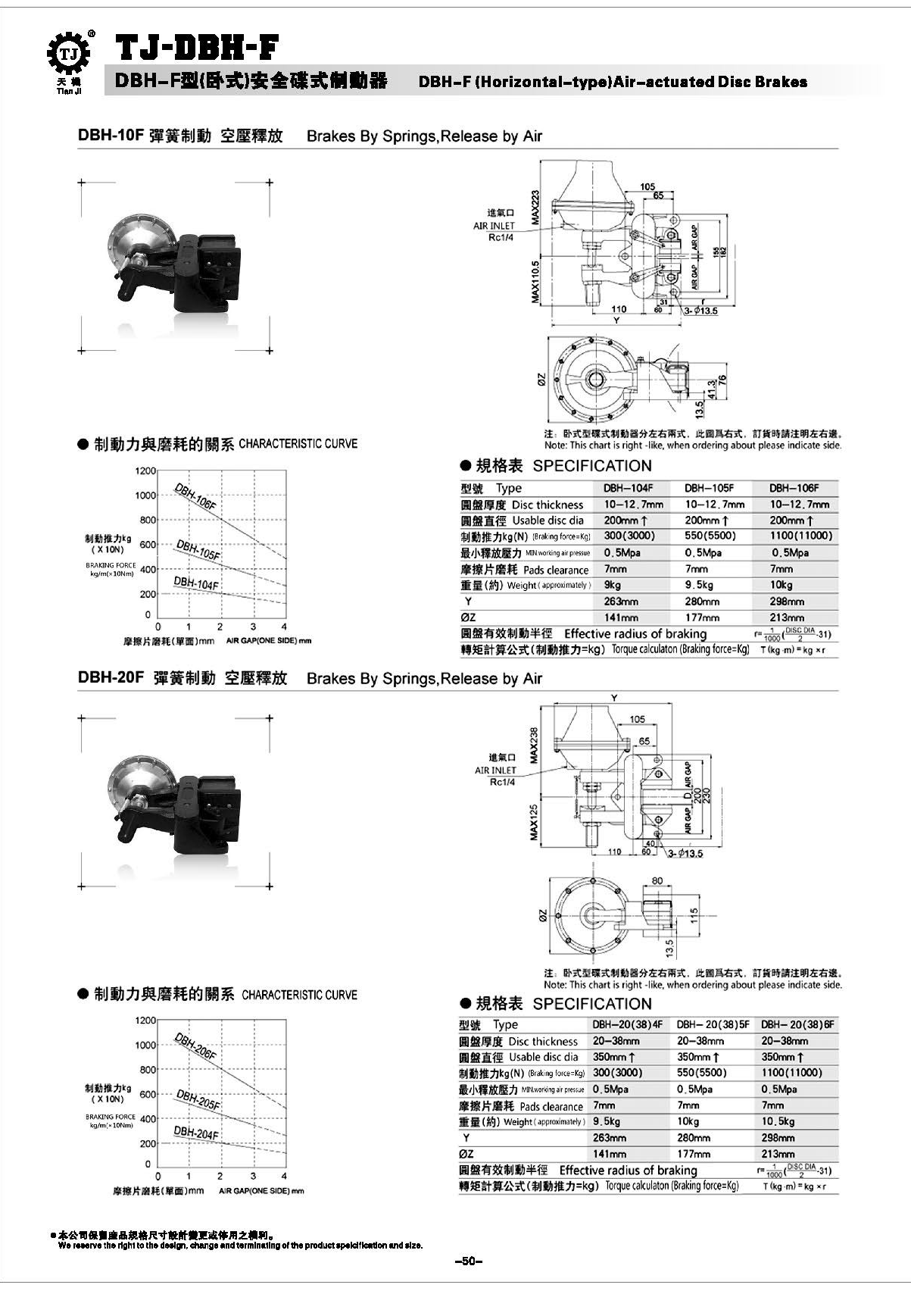 空壓碟式氣動制動器 空壓碟式氣動制動器